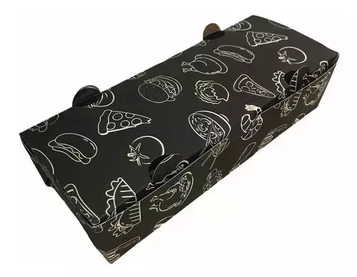 Caixa Embalagem Fechada Delivery Hot Dog 50un para delivery — embalagem food service Forpack